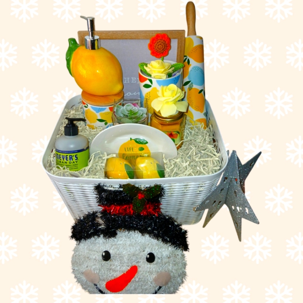 Life Gives You Lemons Gift Basket. Made to order.